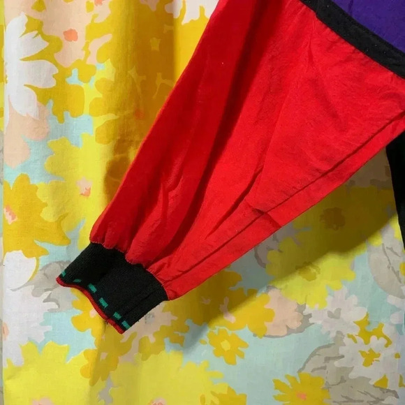 Mens colorblock 80s lightweight pull over crew neck sweater - Picture 5 of 11